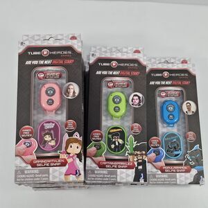 Tube Heroes University Selfie Snap Lot of 12 New Sealed ( Pink, Blue, Green)